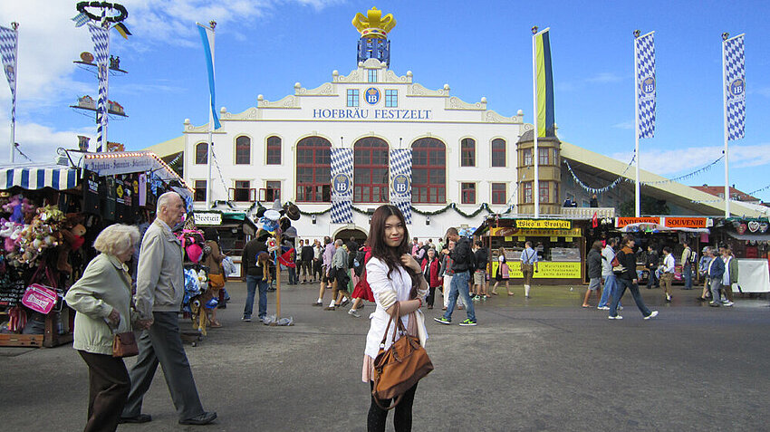 Wenfei at Oktoberfest