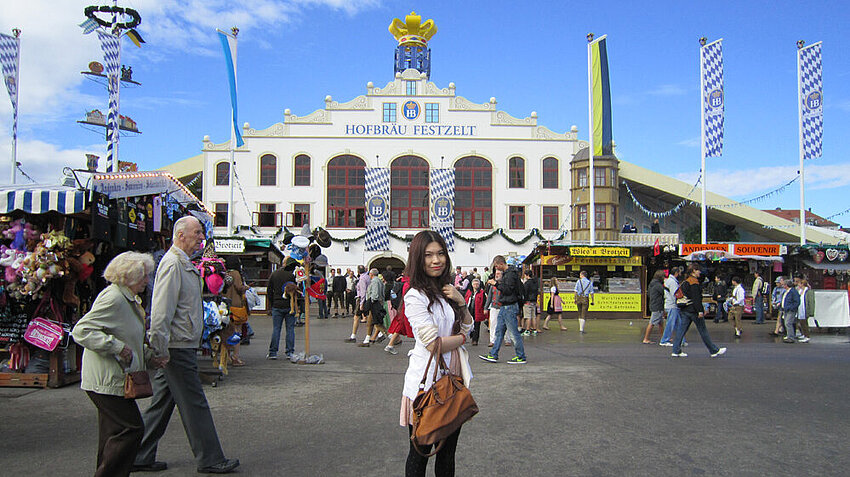 Wenfei at Oktoberfest