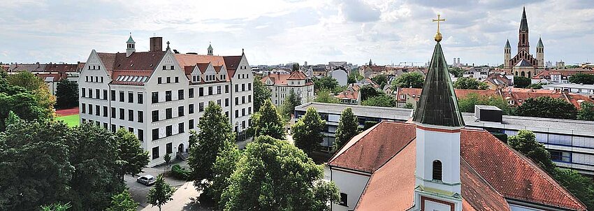 KSH Munich: The campus from above