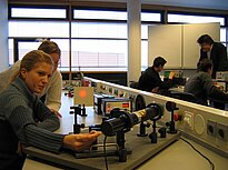 Students in the lab