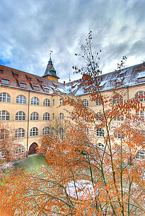 University building in the autumn