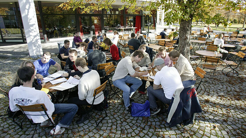 Students on campus