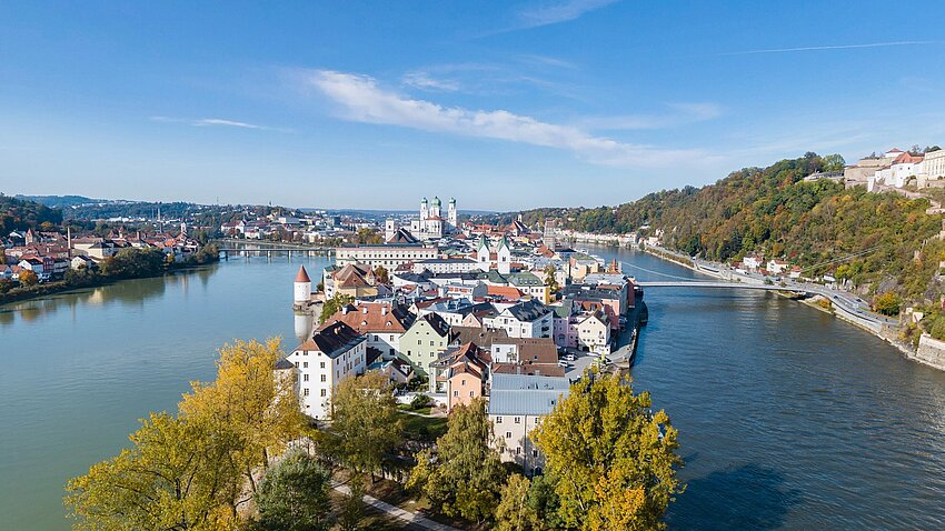 Blick auf die Altstadt Passau