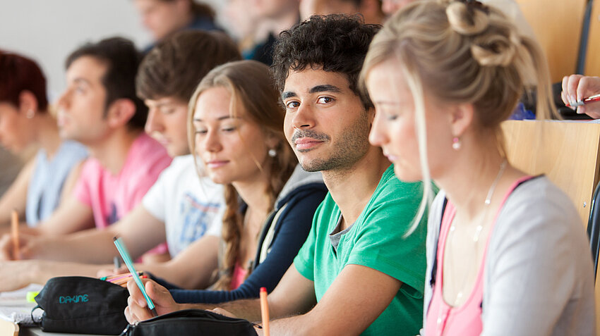 Students attending a lecture