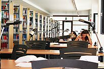 In the library
