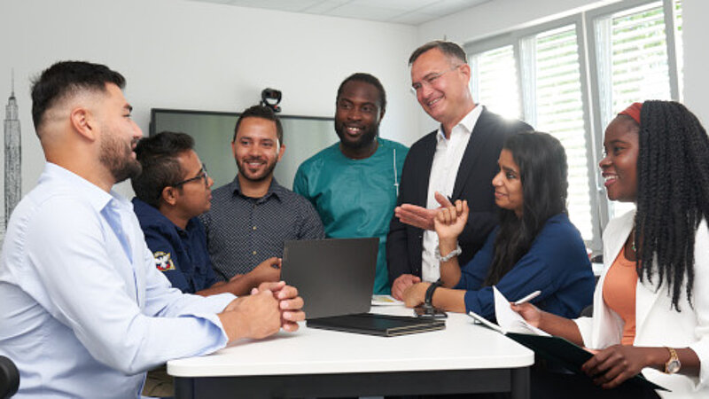Students and Lecturer in the Class Room