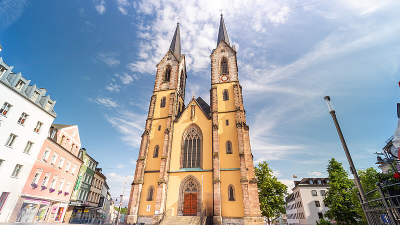 Stadtzentrum von Hof