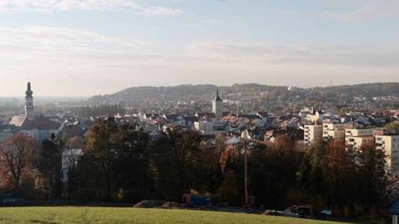 @ Deggendorf Institute of Technology Aerial View of the city of Deggendorf