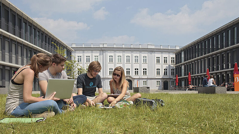 @ Augsburg UAS Students working on a green campus