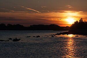 @ Deggendorf Institute of Technology Sunset on the river Danube