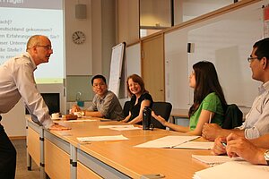 International Students in a Job Application Training