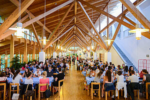 Students in the refectory