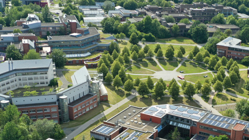 @ Uni Bayreuth Aerial photo of the Bayreuth University campus