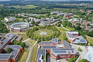 @ Uni Bayreuth Aerial photo of the Bayreuth University campus