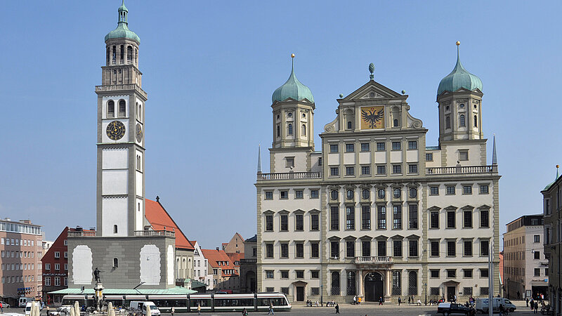 © Siegfried Kerpf Rathaus Augsburg
